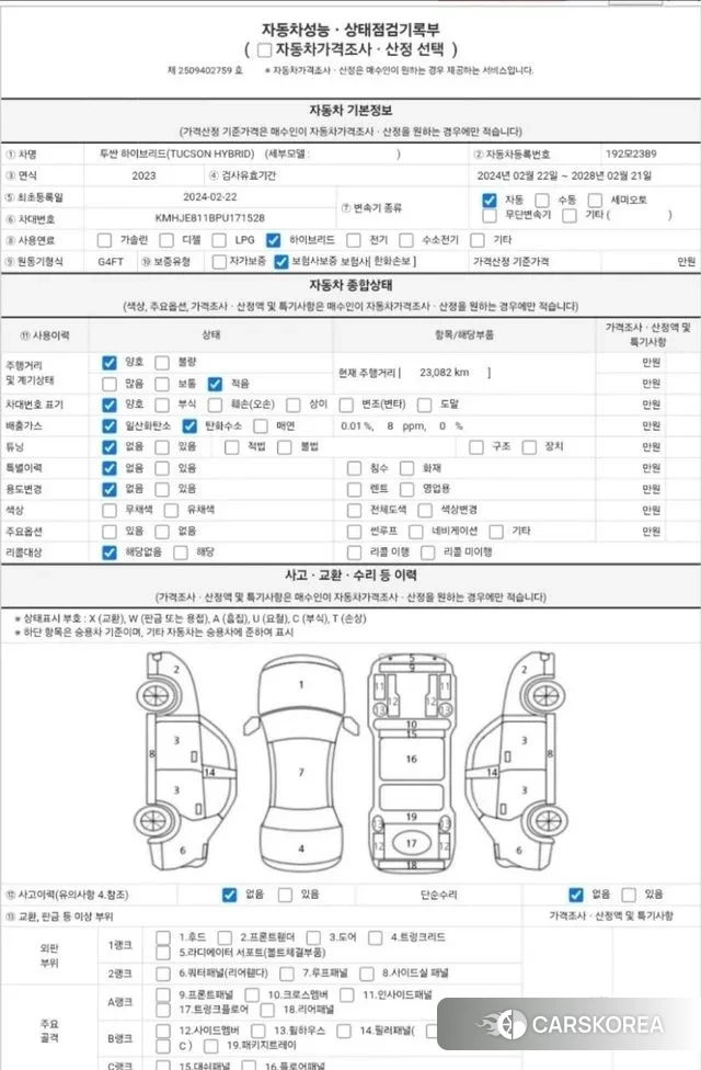 Hyundai Tucson Hybrid (NX4) id 3438536 из Кореи 10