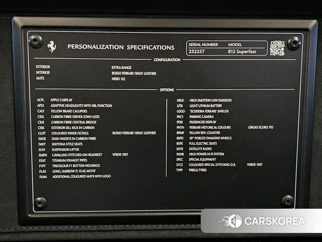 Ferrari 812 Superfast id 4019901 из Кореи 10