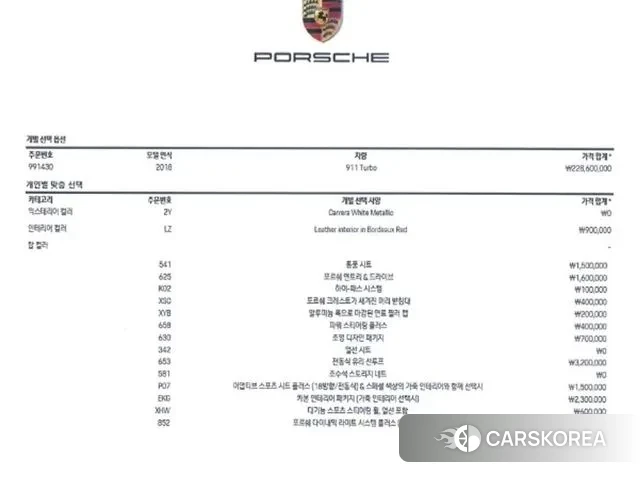 Porsche 911 id 3156703 из Кореи 10