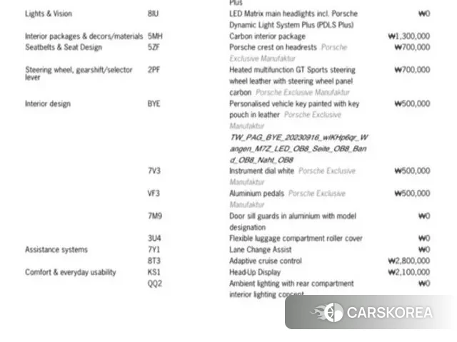 Porsche Panamera (971) id 3068980 из Кореи 10