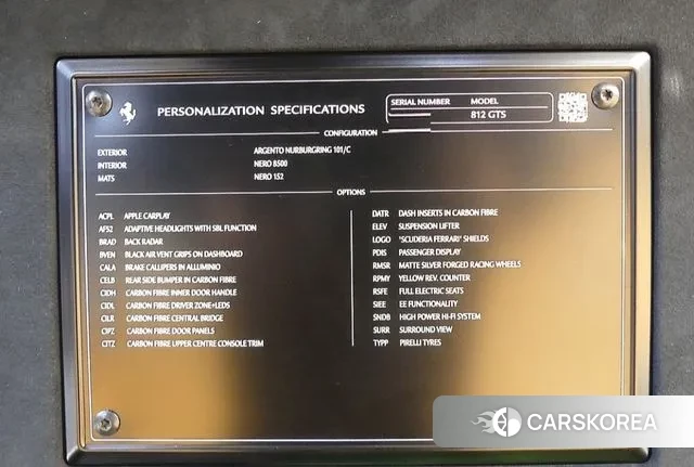 Ferrari 812 GTS id 3582511 из Кореи 10