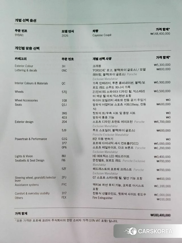 Porsche Cayenne (PO536) id 4211934 из Кореи 10