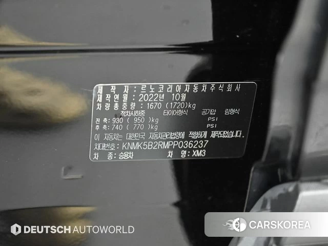 Renault Korea (Samsung) XM3 id 4675883 из Кореи 10