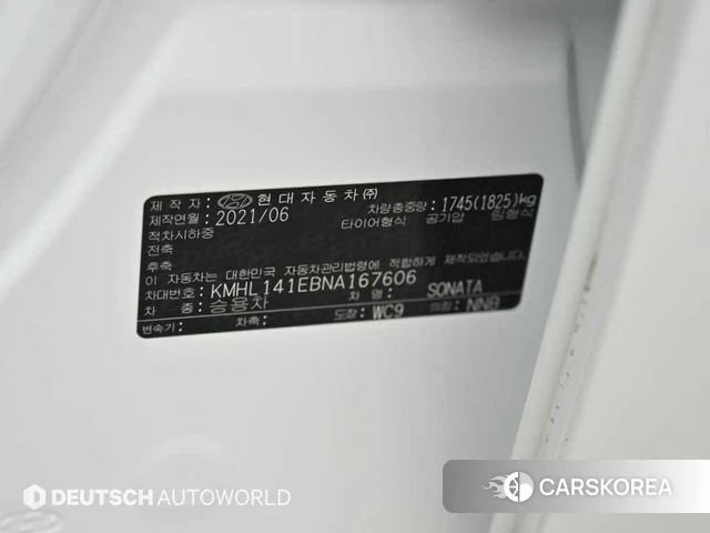 Hyundai Sonata (DN8) id 4779862 из Кореи 10