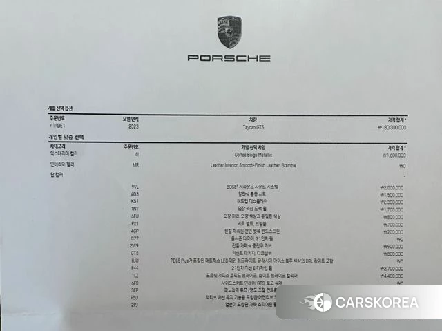 Porsche Taycan id 3798973 из Кореи 11