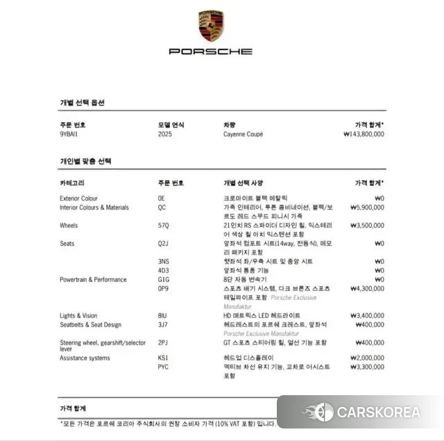 Porsche Cayenne (PO536) id 3575938 из Кореи 11