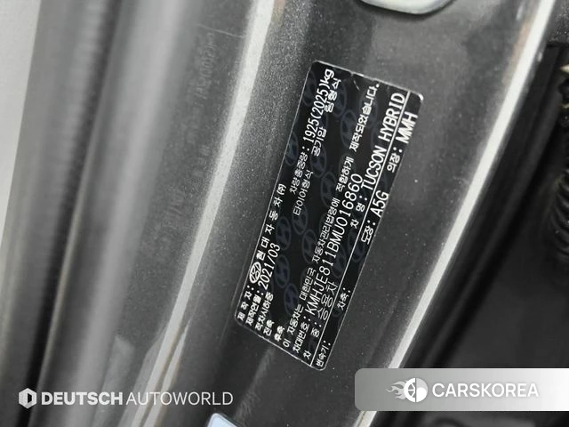 Hyundai Tucson Hybrid (NX4) id 4662136 из Кореи 11