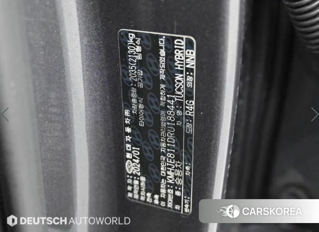 Hyundai The New Tucson Hybrid (NX4) id 3963786 из Кореи 11