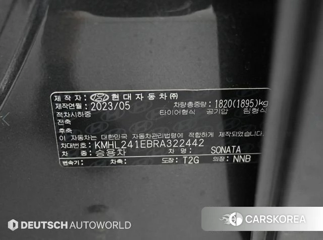 Hyundai Sonata D Edge (DN8) id 4571792 из Кореи 11