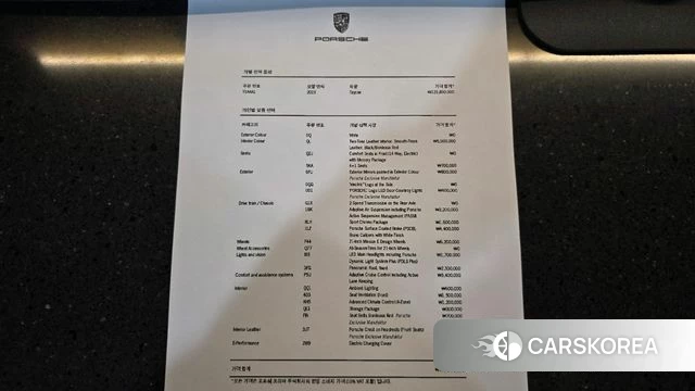 Porsche Taycan id 3940558 из Кореи 11