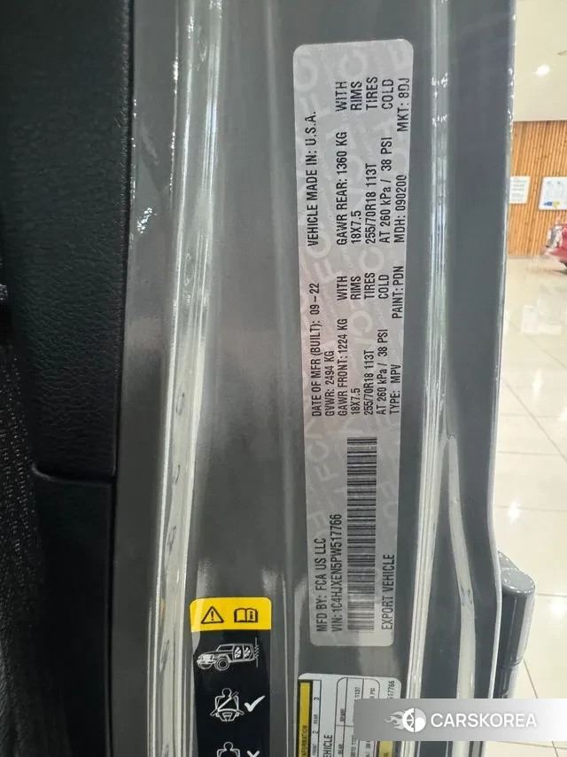 Jeep Wrangler (JL) id 3415866 из Кореи 11