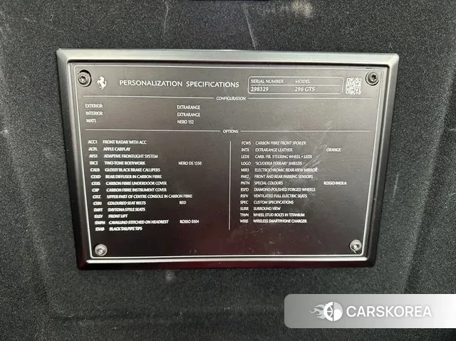 Ferrari 296 GTS id 3377505 из Кореи 11