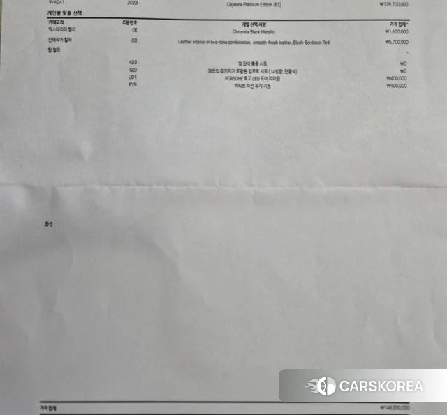 Porsche Cayenne (PO536) id 3818212 из Кореи 11