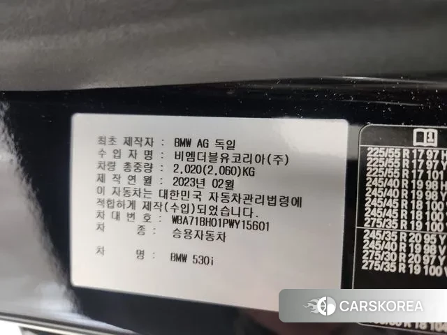 BMW 5 Series (G30) id 3300259 из Кореи 11