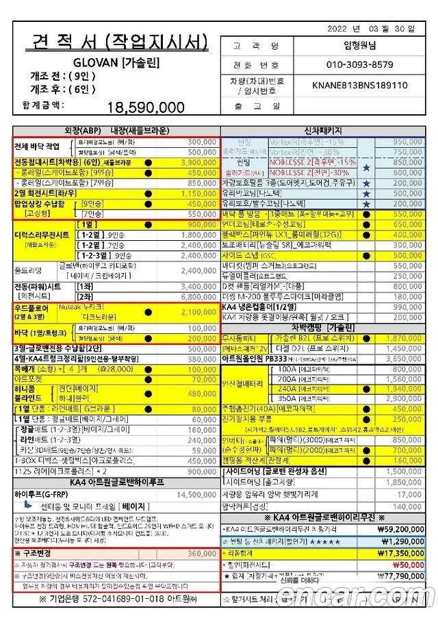 Kia Carnival 4th generation id 2743257 из Кореи 11