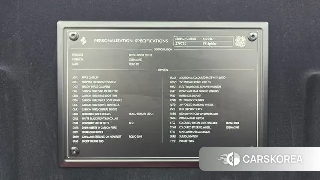 Ferrari F8 Spider id 3394844 из Кореи 11