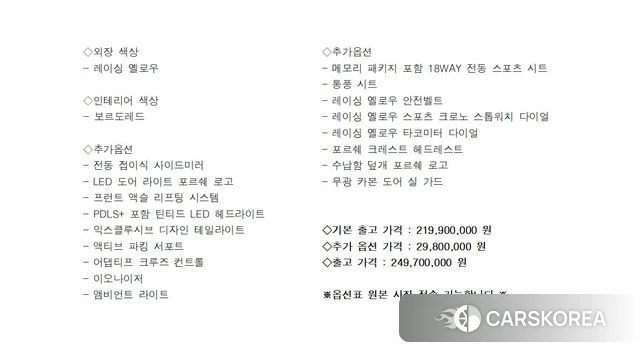 Porsche 911(992) id 3859602 из Кореи 11