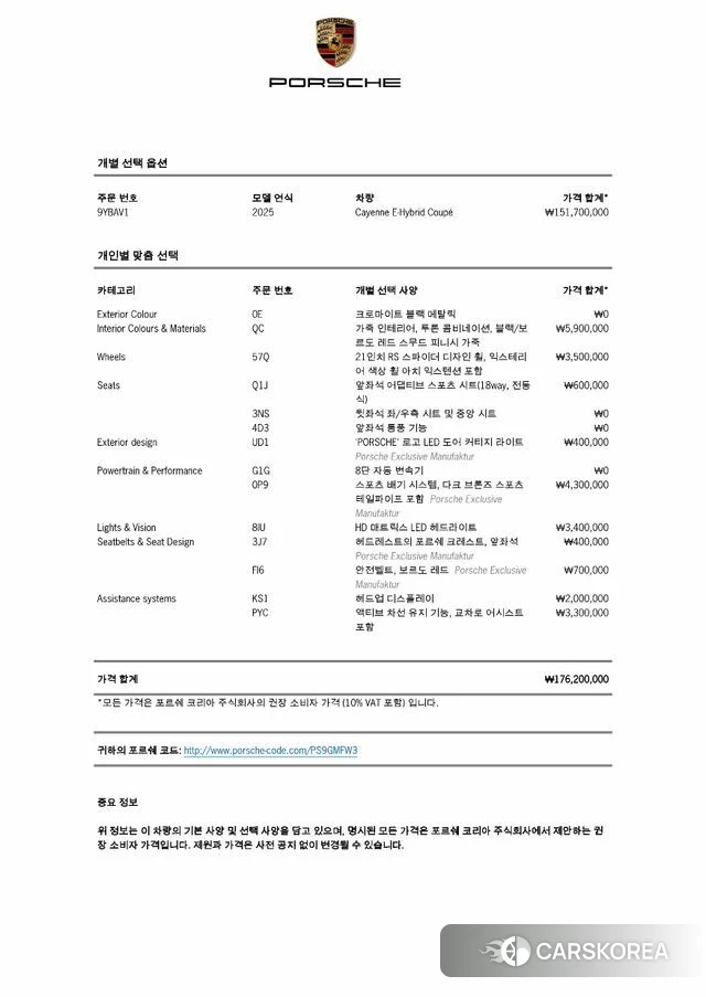 Porsche Cayenne (PO536) id 4177562 из Кореи 11