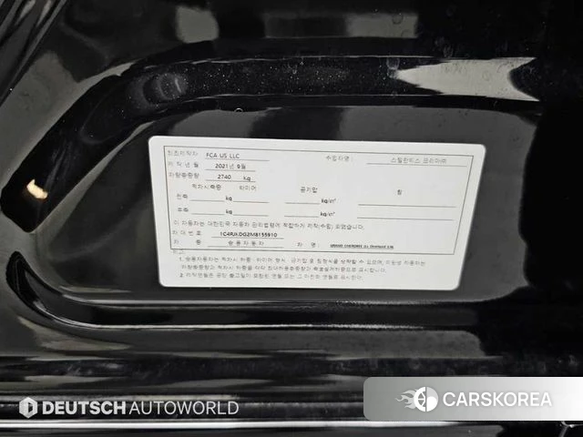 Jeep Grand Cherokee (WL) id 3919755 из Кореи 11