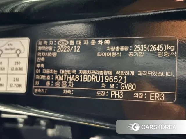 Genesis GV80 id 3517834 из Кореи 11