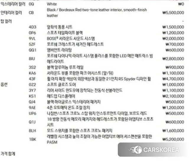 Porsche Cayenne (PO536) id 3747762 из Кореи 11