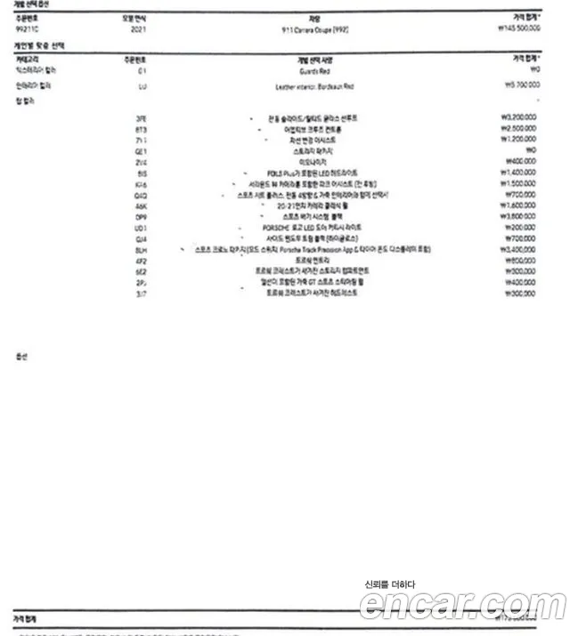 Porsche 911(992) id 2817833 из Кореи 11