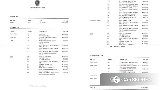 Porsche 718 Boxster id 3403266 из Кореи 11