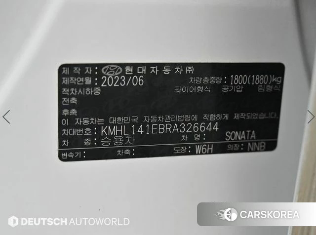 Hyundai Sonata D Edge (DN8) id 4675563 из Кореи 11