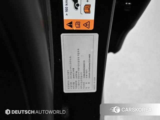 Lincoln Continental 10th Generation id 4514536 из Кореи 11