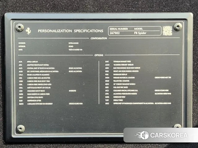 Ferrari F8 Spider id 3759785 из Кореи 11