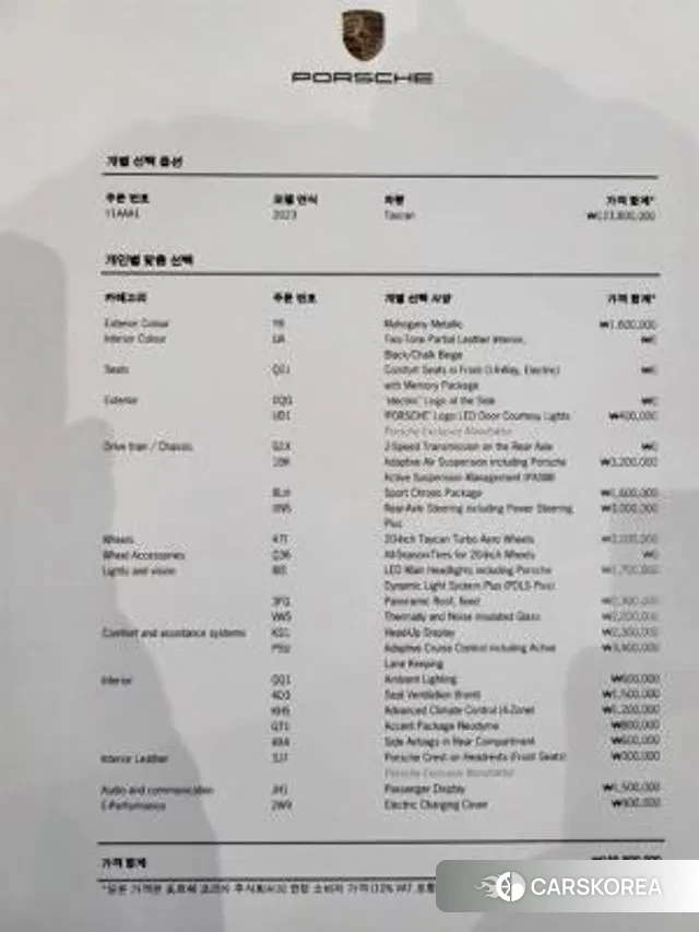 Porsche Taycan id 2910155 из Кореи 11