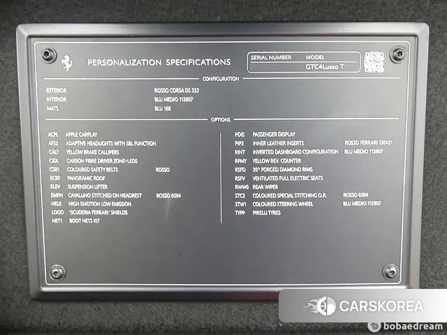 Ferrari GTC4 Russo id 3553014 из Кореи 11