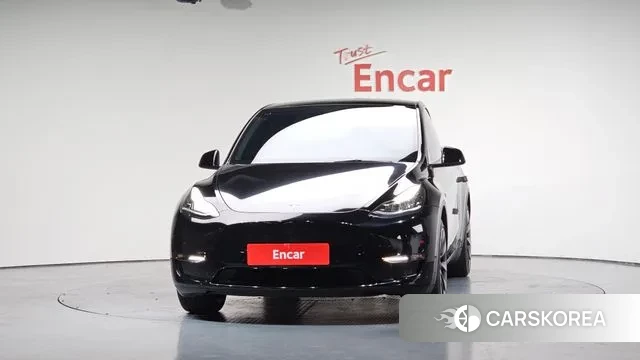 Tesla Model Y 2022 Черный из Кореи, фото 2