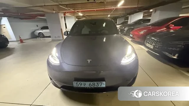 Tesla Model Y 2023 Серый из Кореи, фото 2