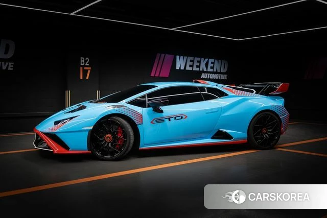 Lamborghini Huracan 2023 Небесно-голубой из Кореи, фото 2