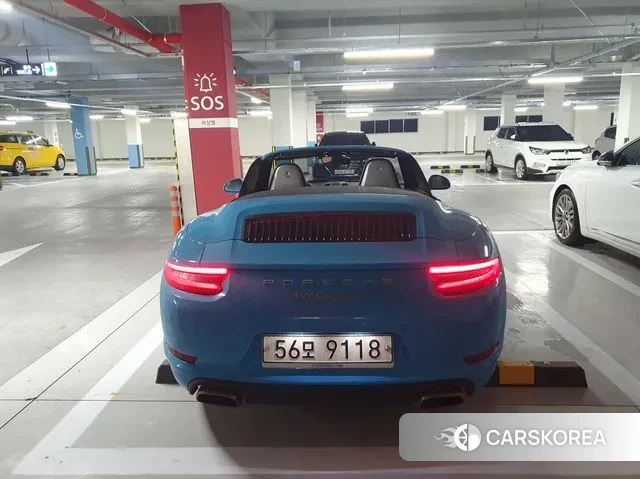 Porsche 911 2018 Небесно-голубой из Кореи, фото 2