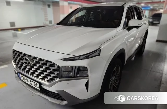 Hyundai The New Santa Fe 2021 Белый из Кореи, фото 5