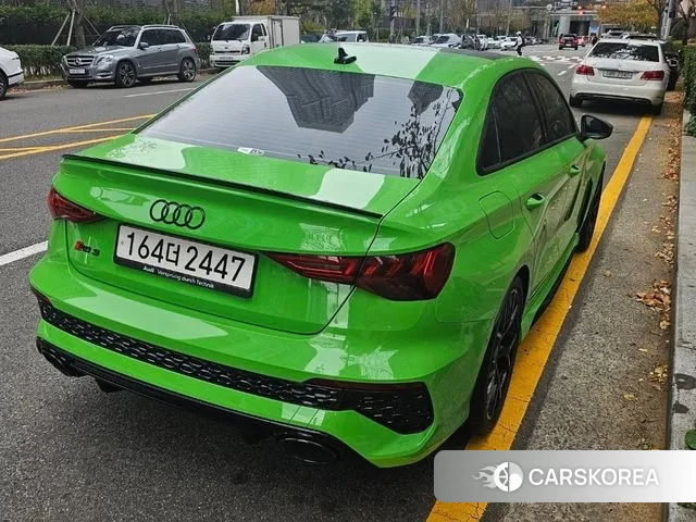 Audi RS3 (8Y) 2023 Зеленый из Кореи, фото 2