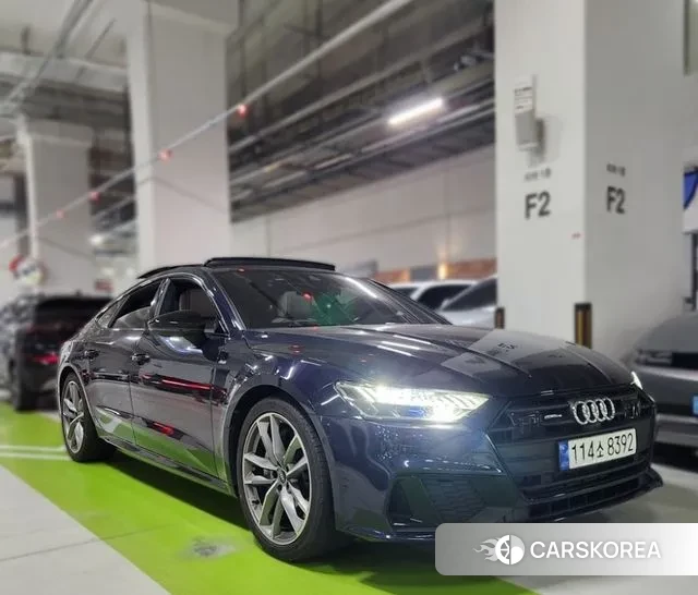 Audi A7 (4K) 2022 Синий из Кореи, фото 4