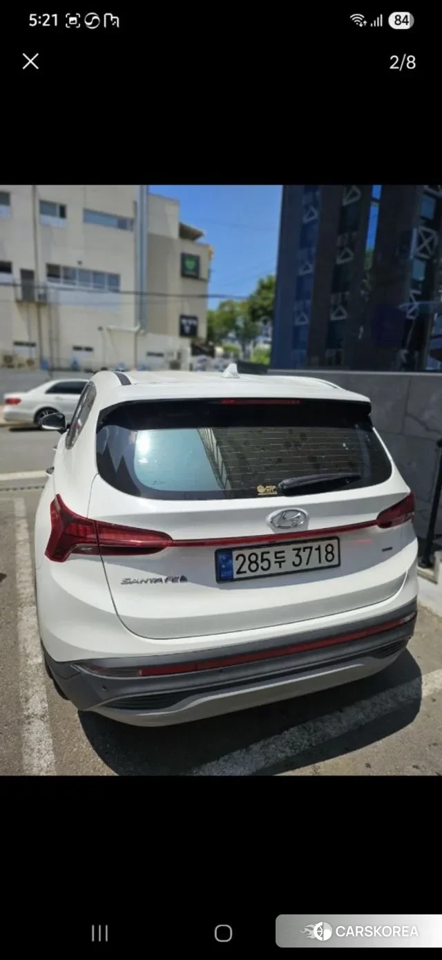 Hyundai The New Santa Fe 2022 Белый из Кореи, фото 2