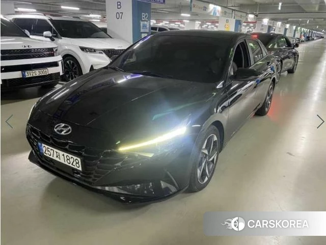 Hyundai Avante (CN7) 2022 Черный из Кореи, фото 2