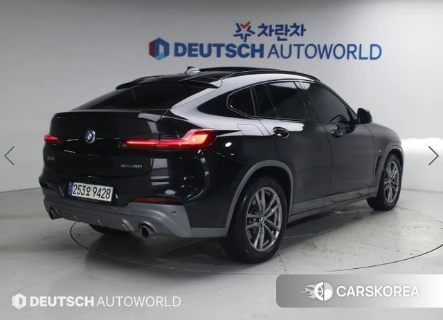 BMW X4 (G02) 2021 Черный из Кореи, фото 2