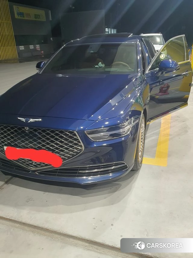 Genesis G90 2020 Синий нефрит из Кореи, фото 4