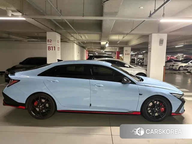 Hyundai The New Avante (CN7) 2023 Небесно-голубой из Кореи, фото 2