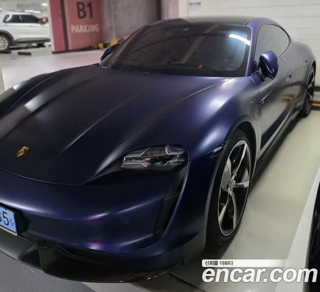 Porsche Taycan 2021 Синий из Кореи, фото 2