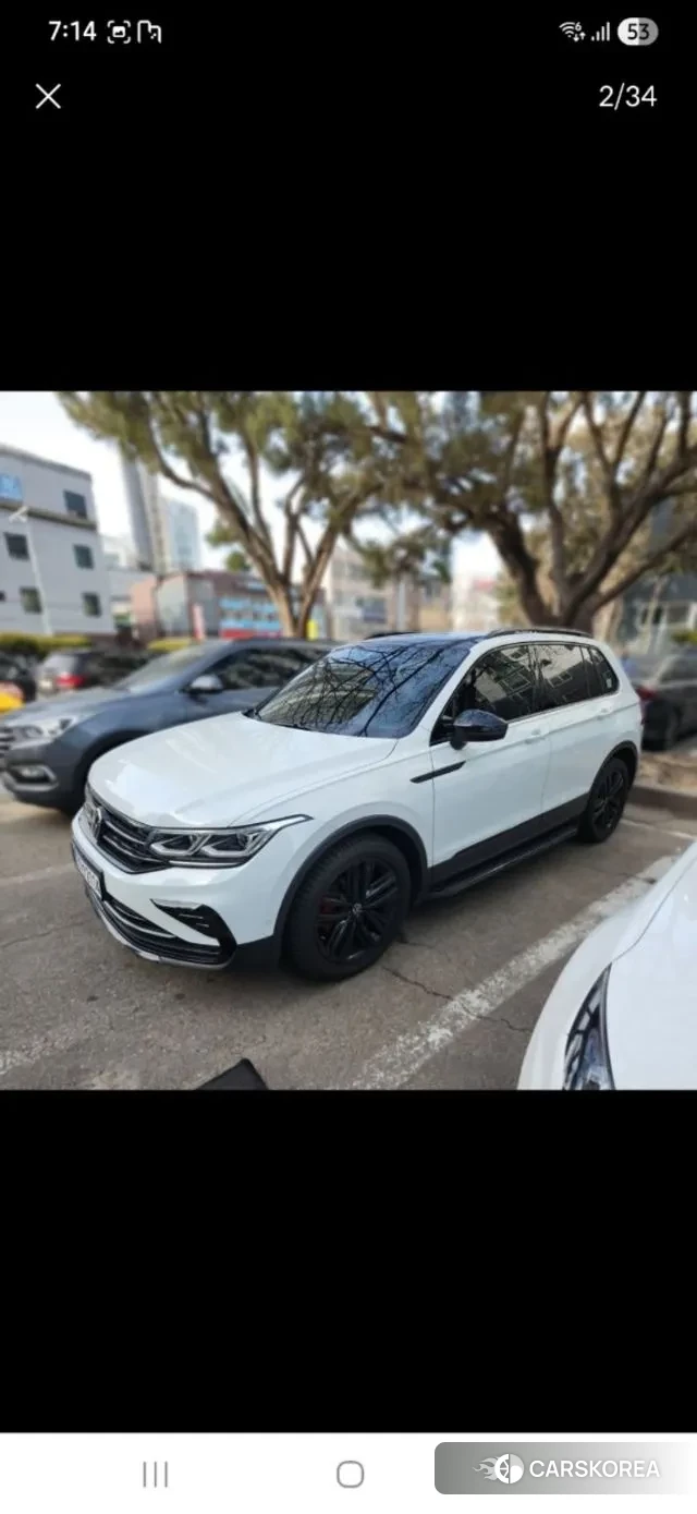 Volkswagen Tiguan second Generation 2023 Белый из Кореи, фото 2