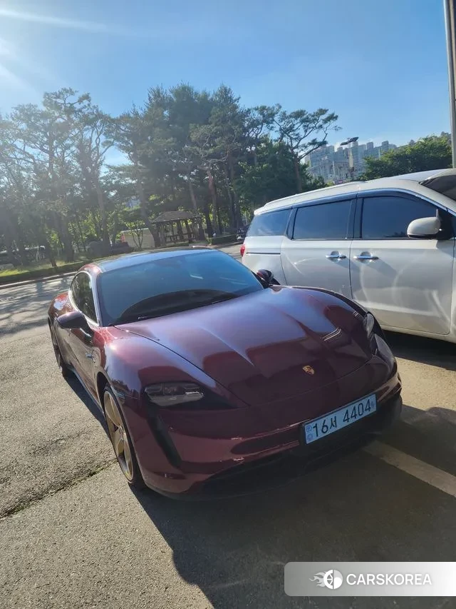 Porsche Taycan 2021 Оранжевый из Кореи, фото 3