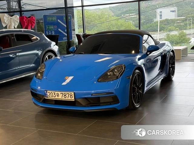 Porsche 718 Boxster 2023 Синий из Кореи, фото 2
