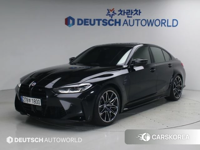 BMW M3 (G80) 2022 Черный из Кореи, фото 4