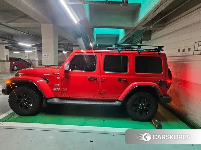 Jeep Wrangler (JL) 2021 Красный из Кореи, фото 2